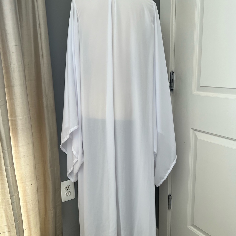 Jennafer Grace Ivory Sheer Kimono - Picture 7 of 14